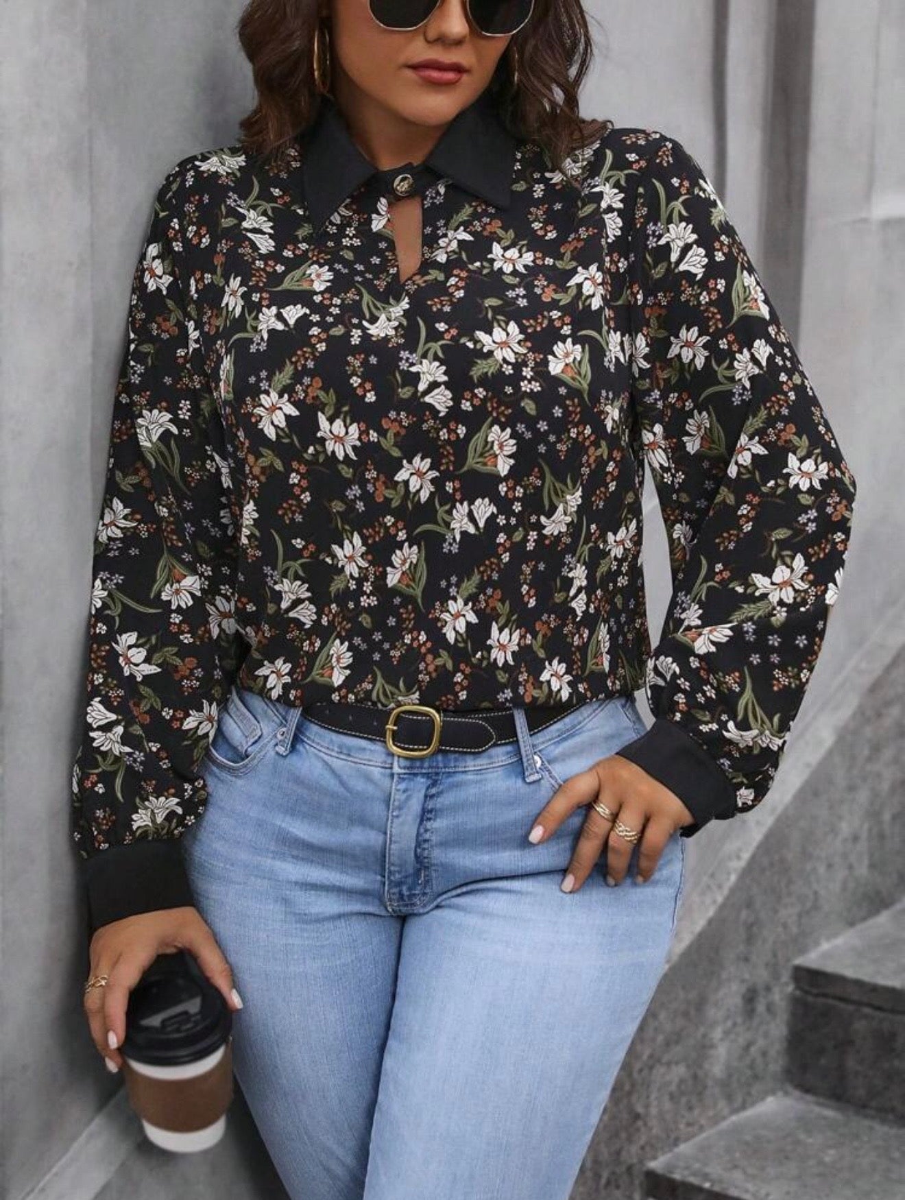 Shein plus size blouse