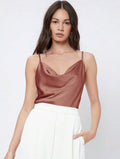 Formal satin blouse