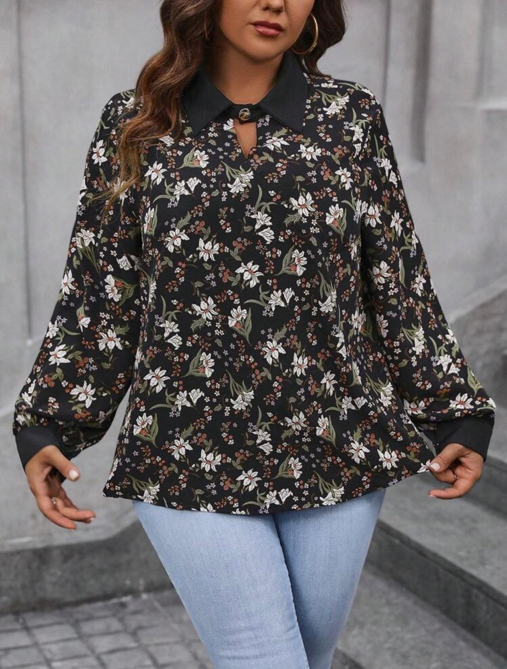 Shein plus size blouse