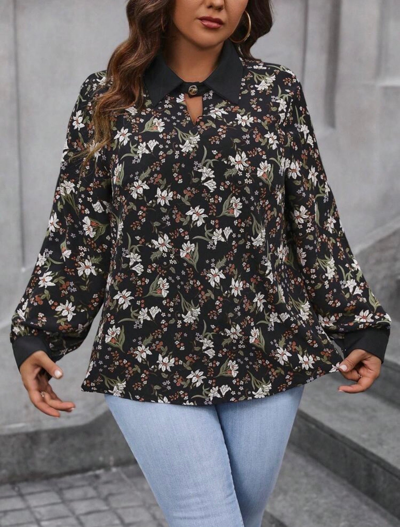 Shein plus size blouse