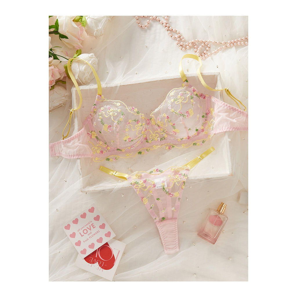 Lemon and strawberry lingerie set