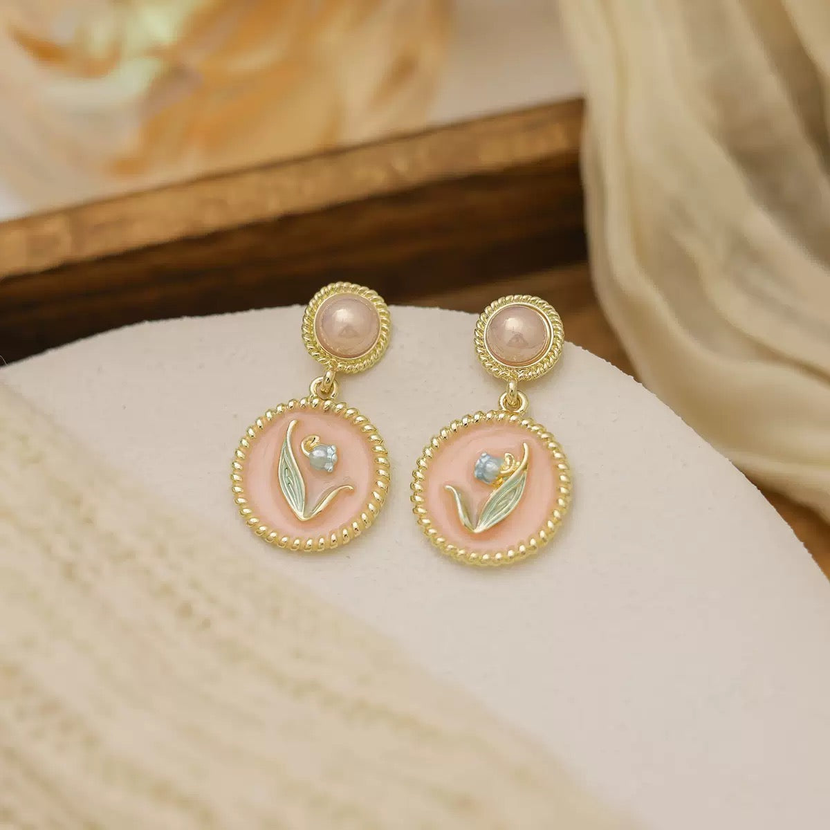 French style vintage earrings