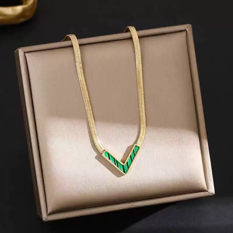 V necklace