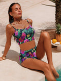 Flowery swimwear 2 pieces