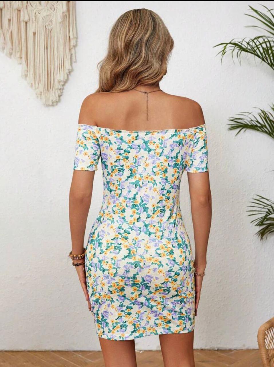 Cotton flowery summer dress