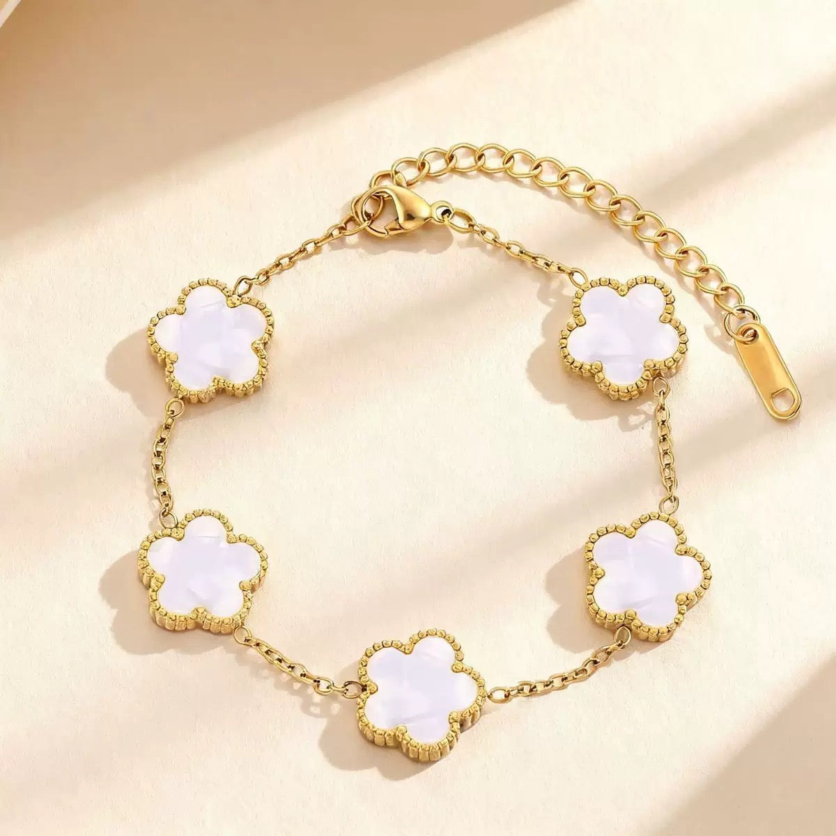 White flower bracelet