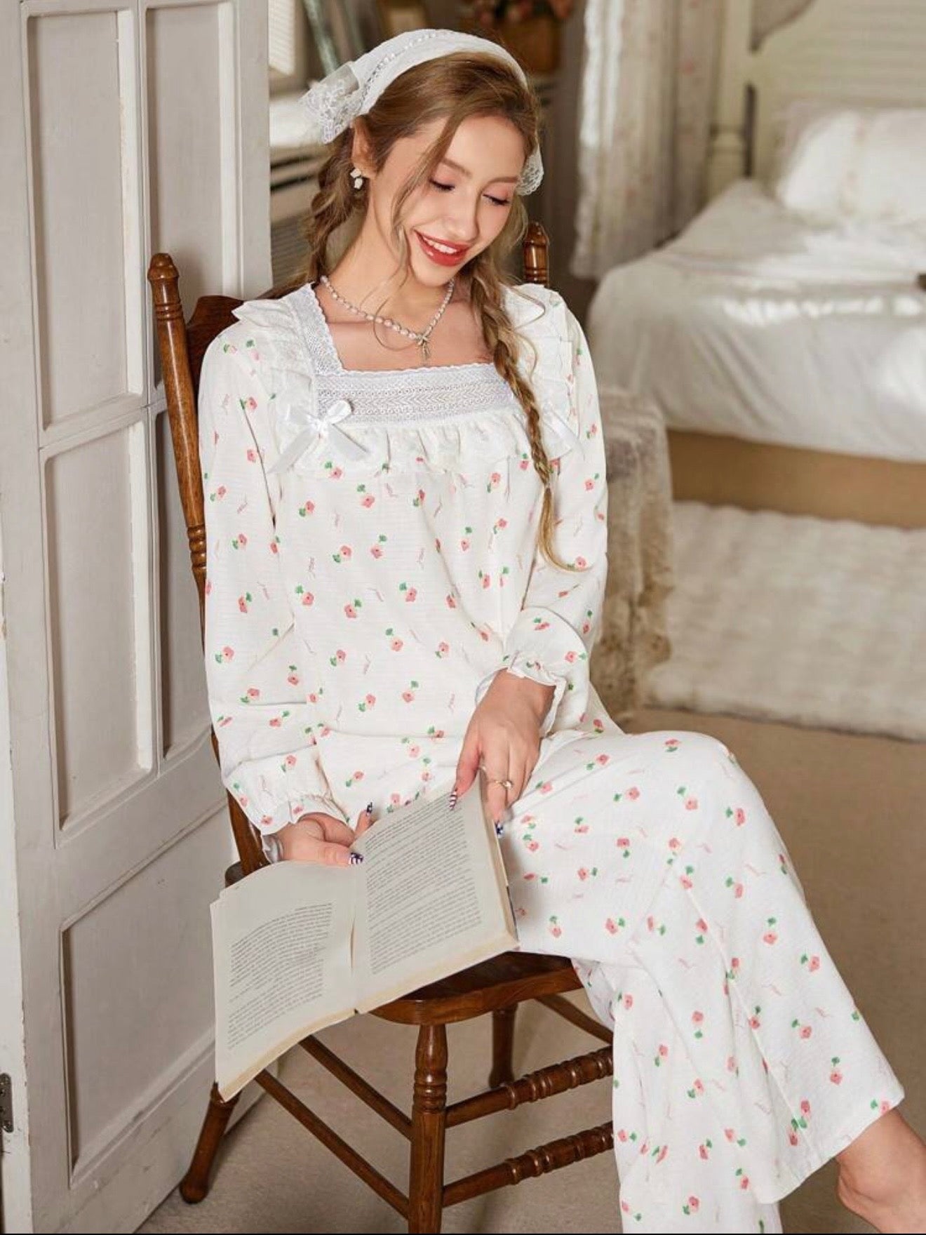 Ruffle pajama set