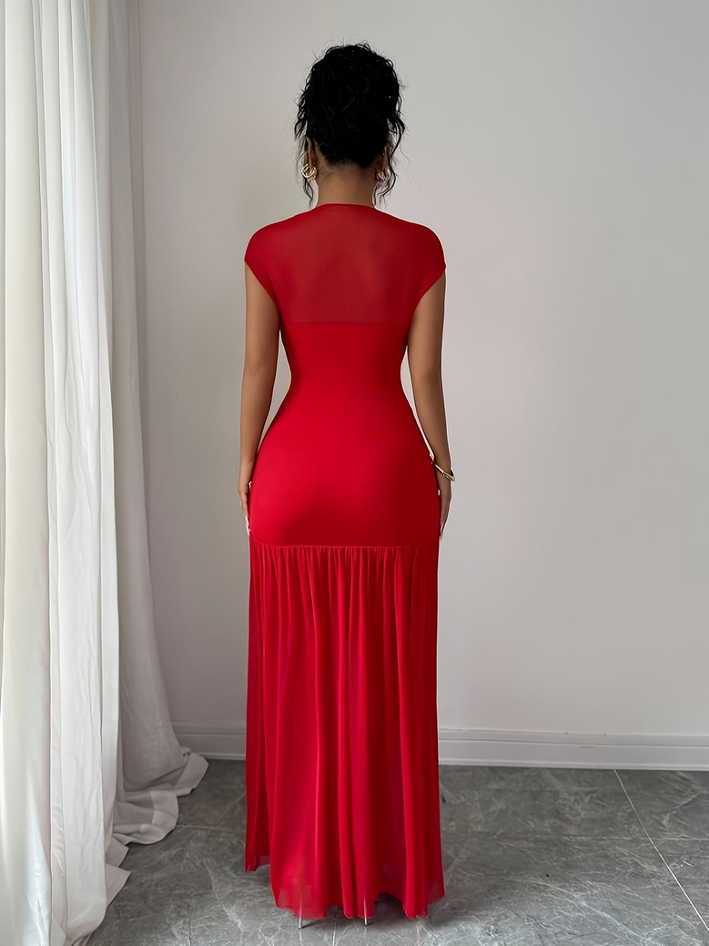Elegant red dress