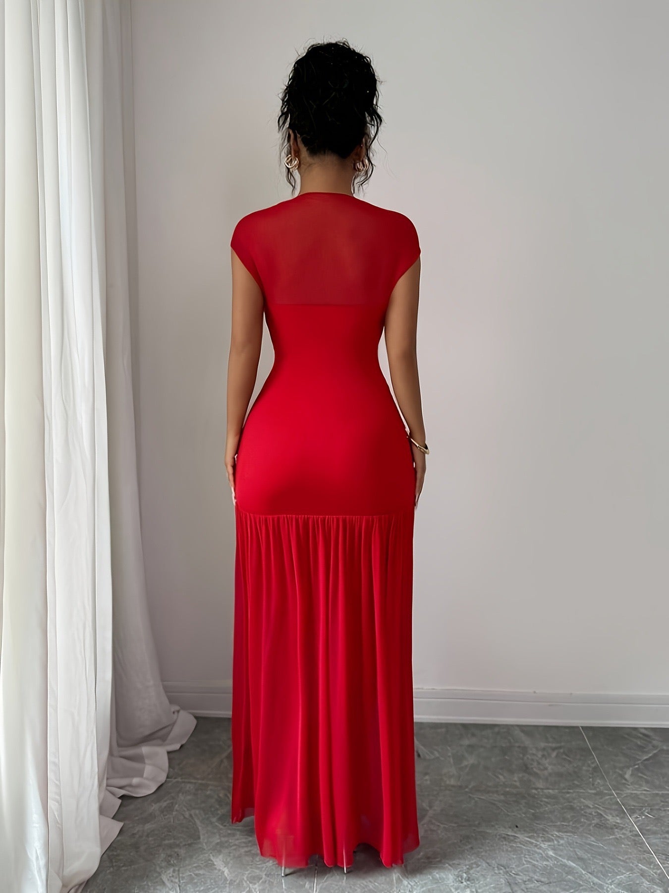 Elegant red dress