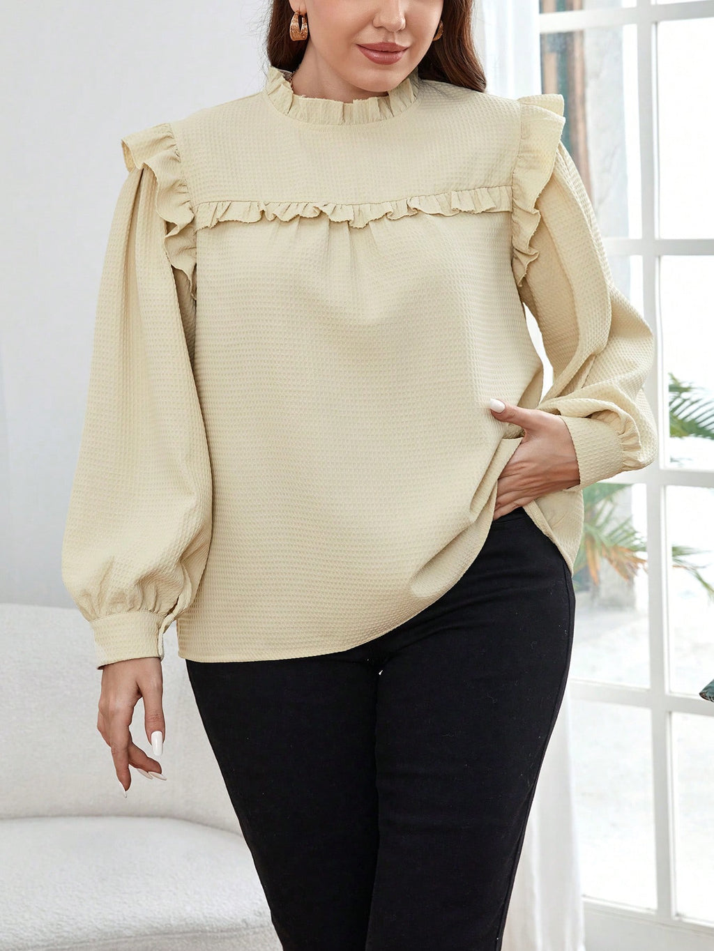 Shein plus size women blouse
