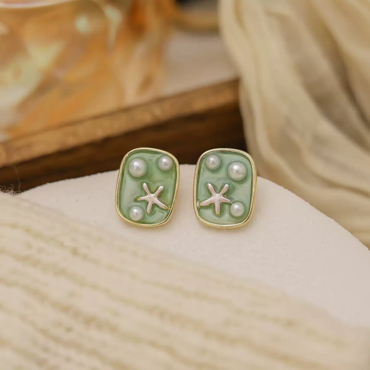 French style vintage earrings