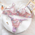 Colorful sexy lingerie set