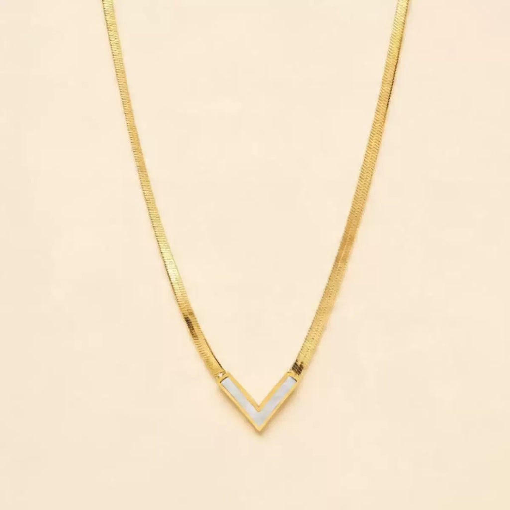 V necklace