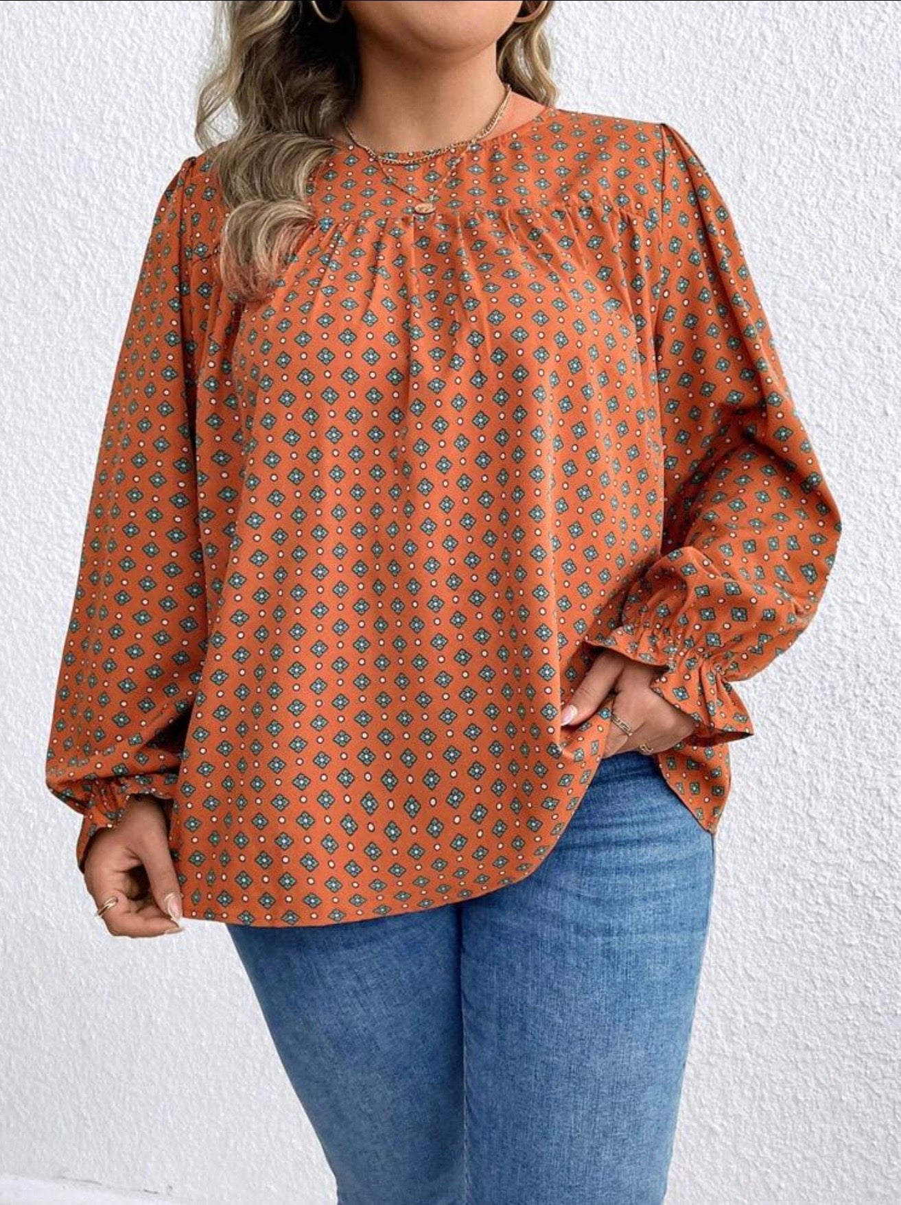 Shein plus size blouse