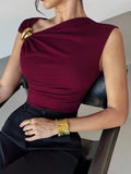 Top with metal accessories