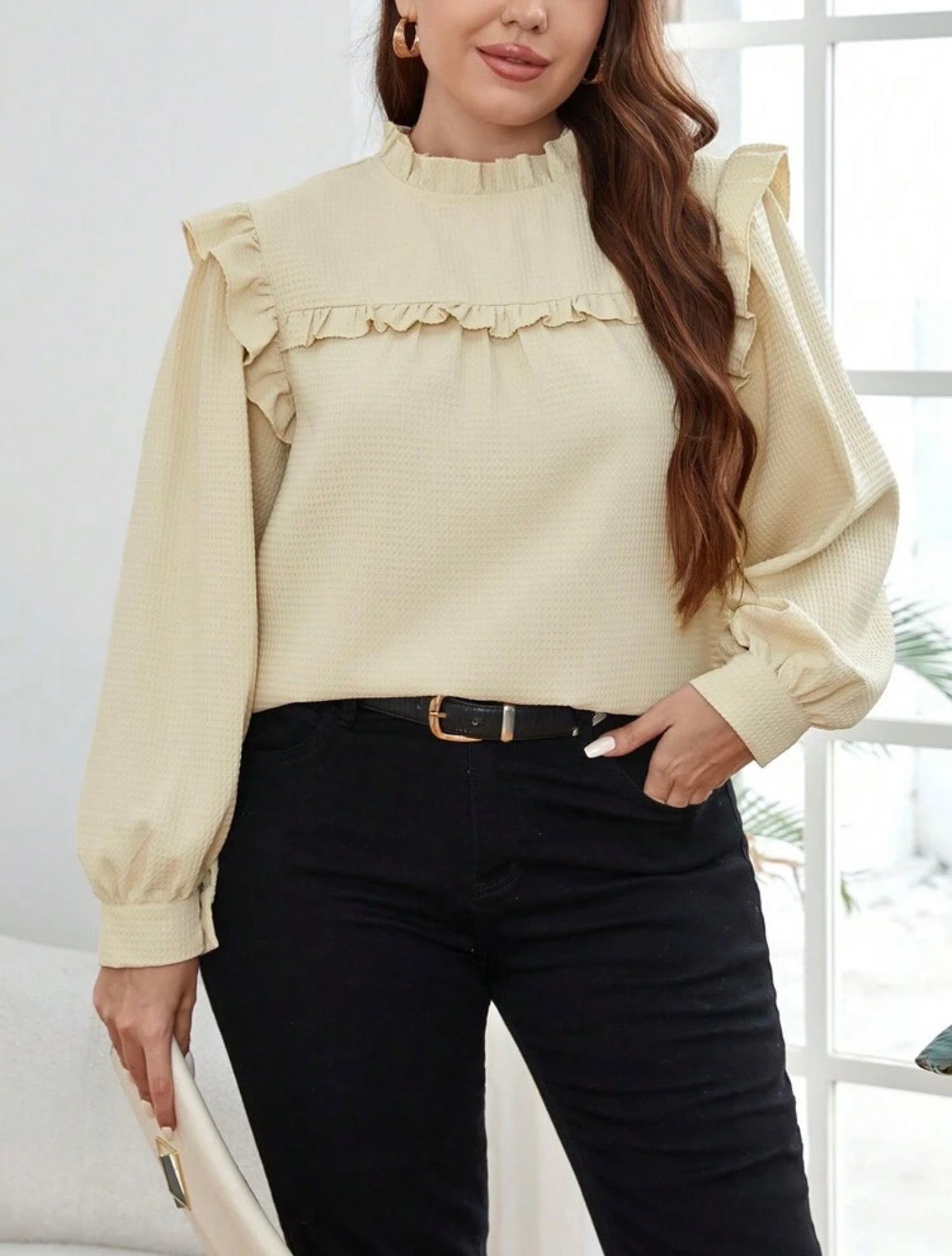 Shein plus size women blouse