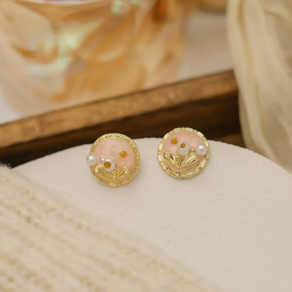 French style vintage earrings
