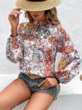 Shein women printed blouse