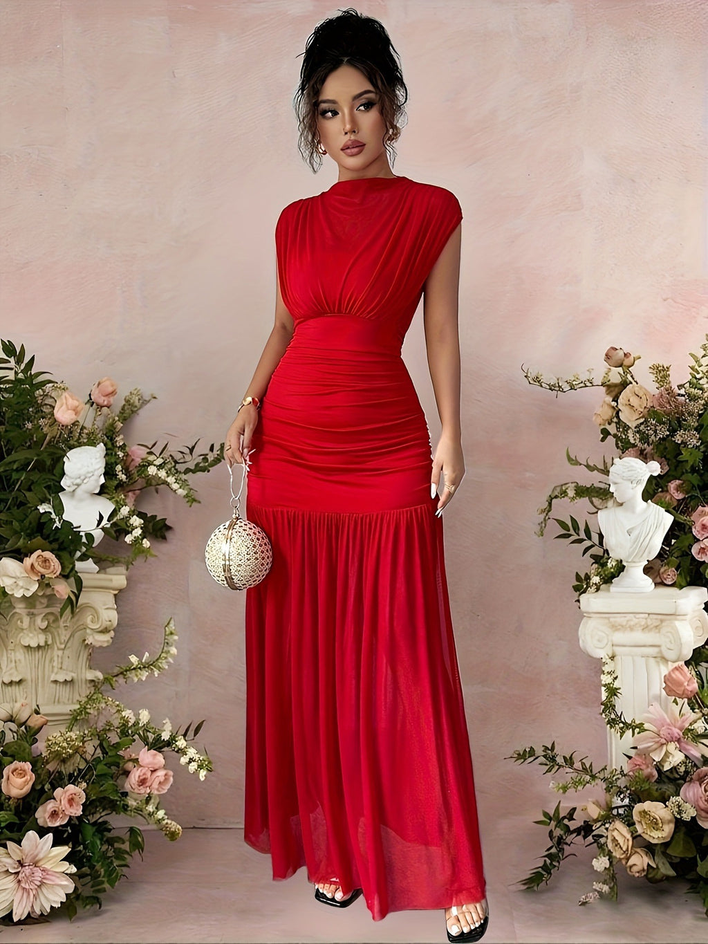 Elegant red dress