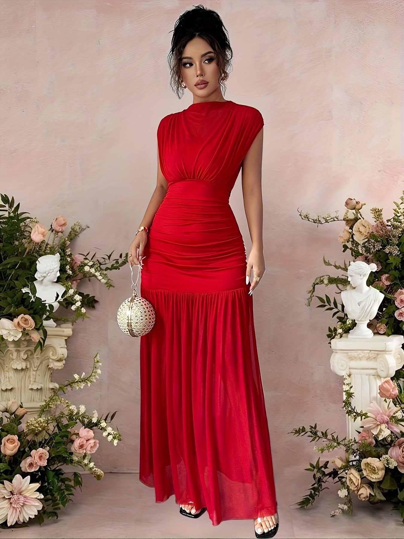 Elegant red dress