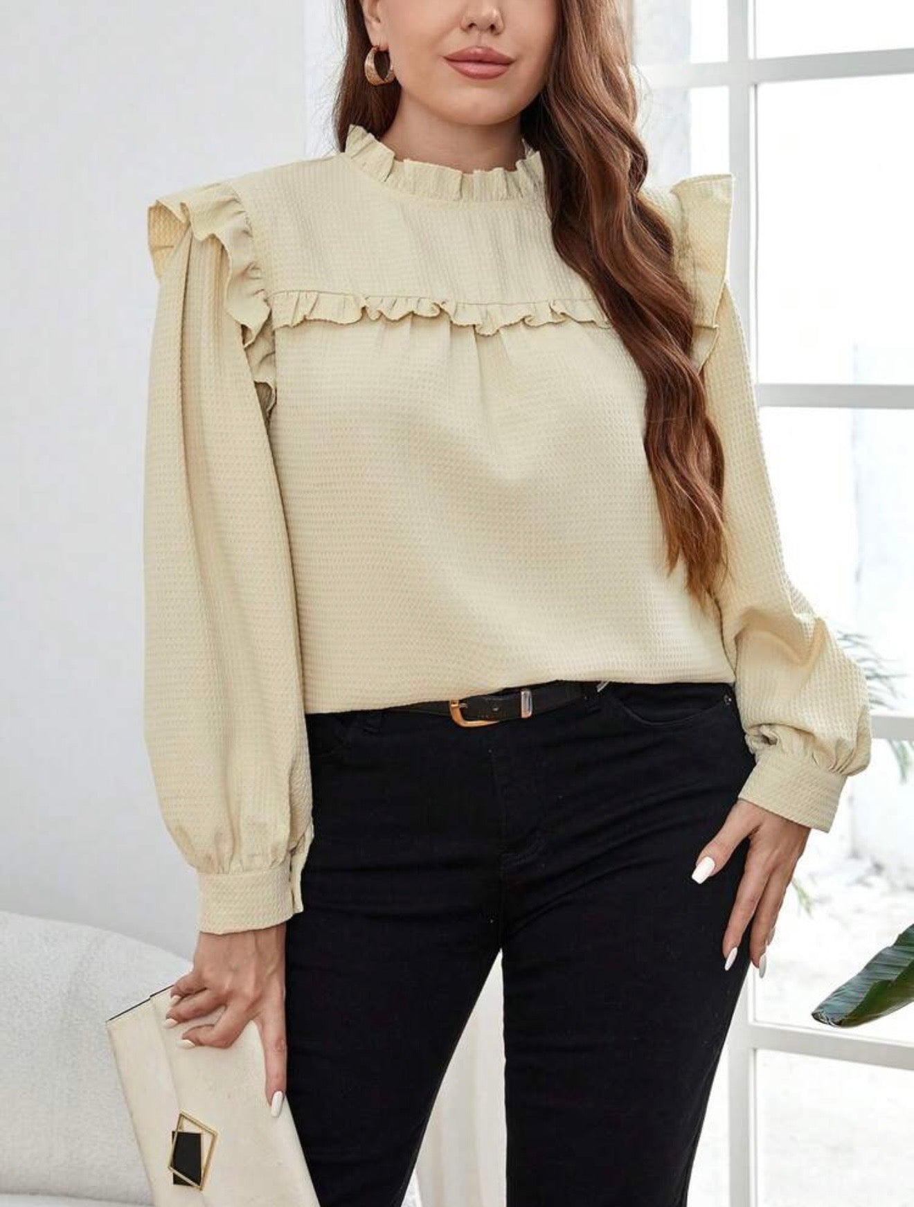 Shein plus size women blouse