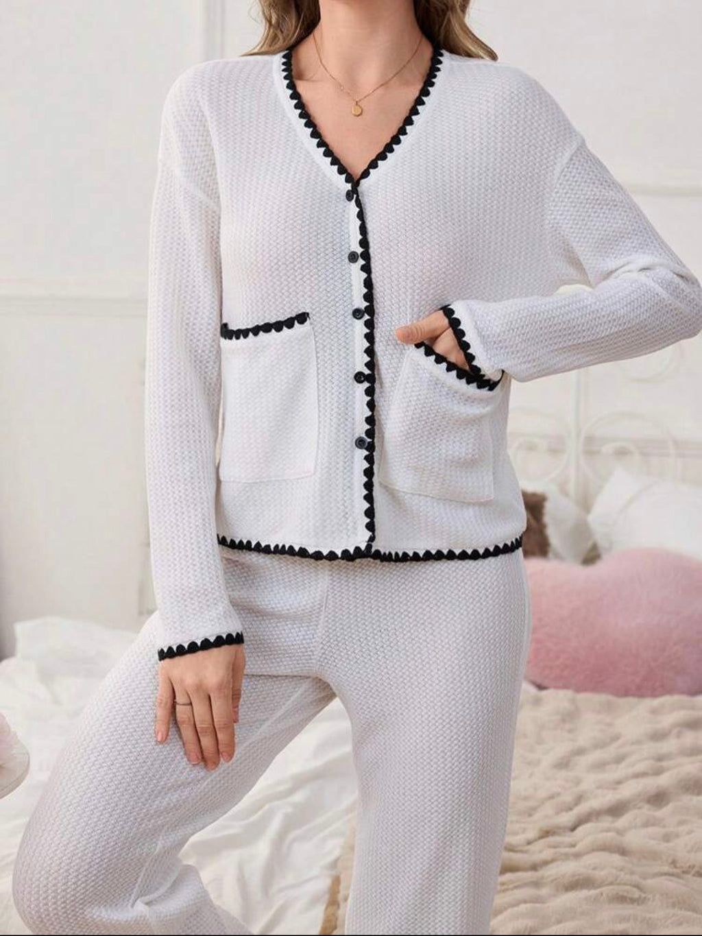 White classic pijama