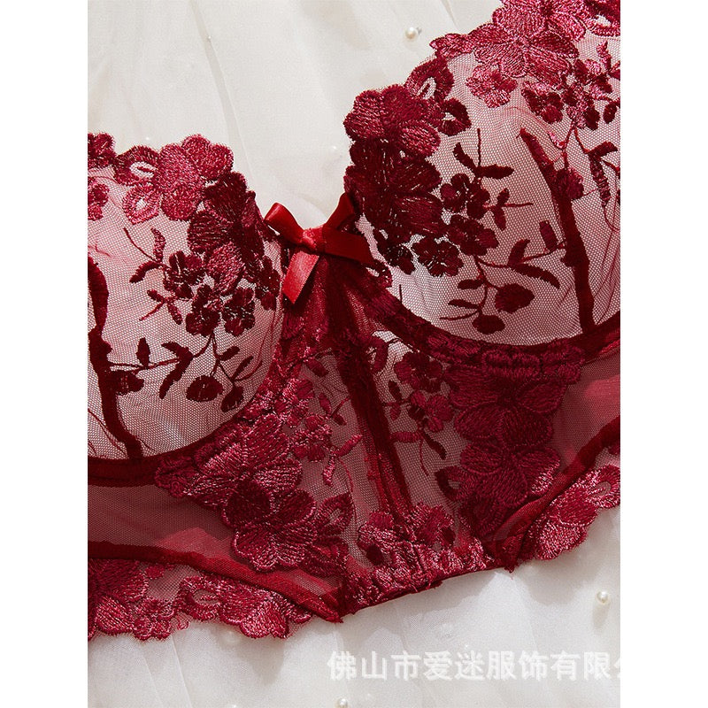 Red corset 2 pieces lingerie set