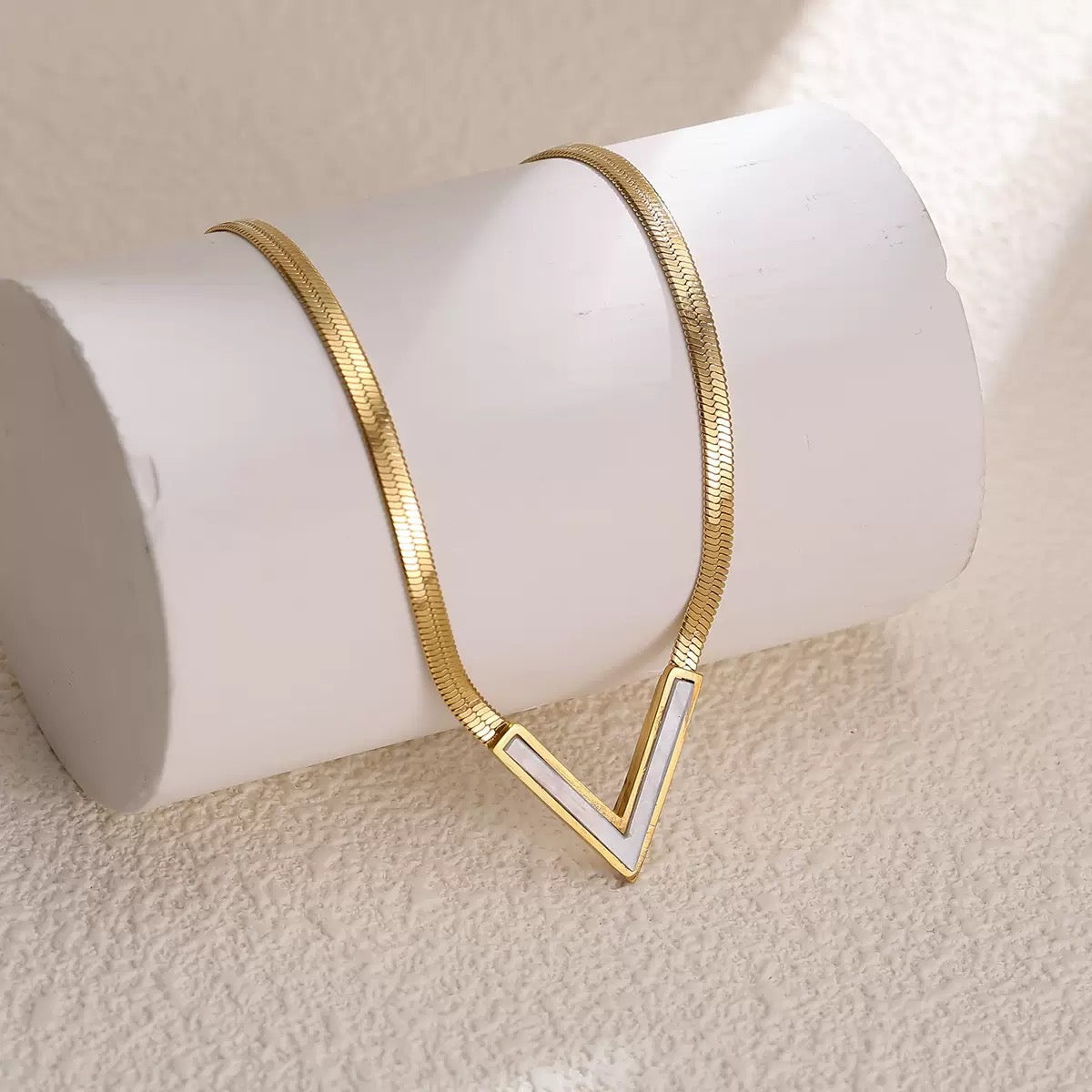 V necklace