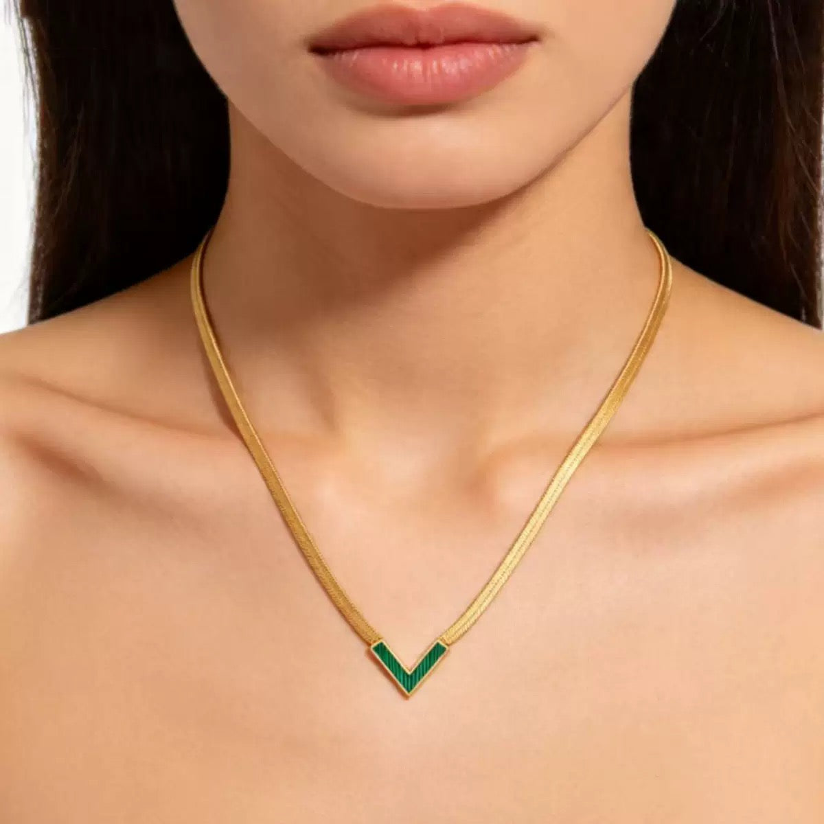 V necklace