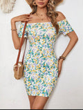 Cotton flowery summer dress