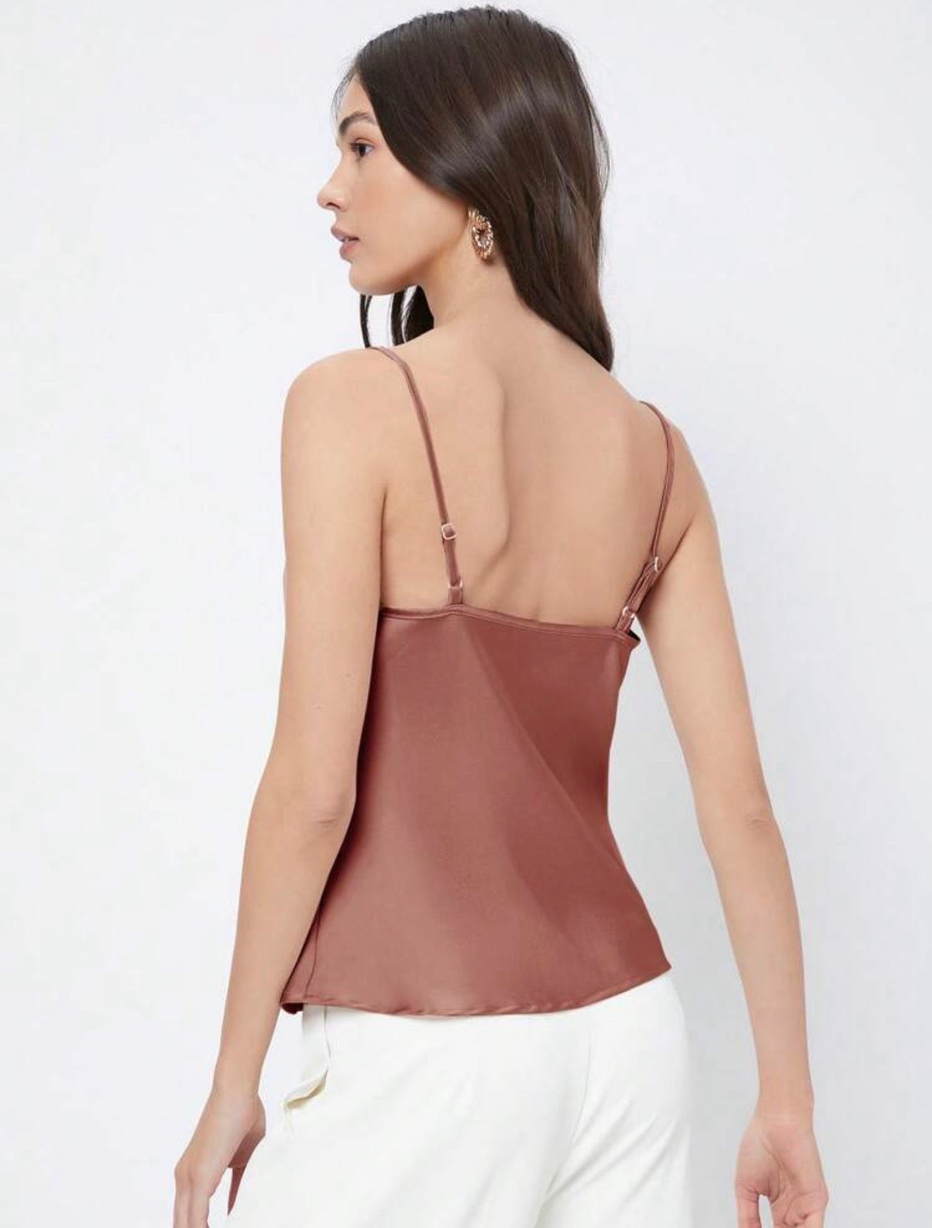 Formal satin blouse