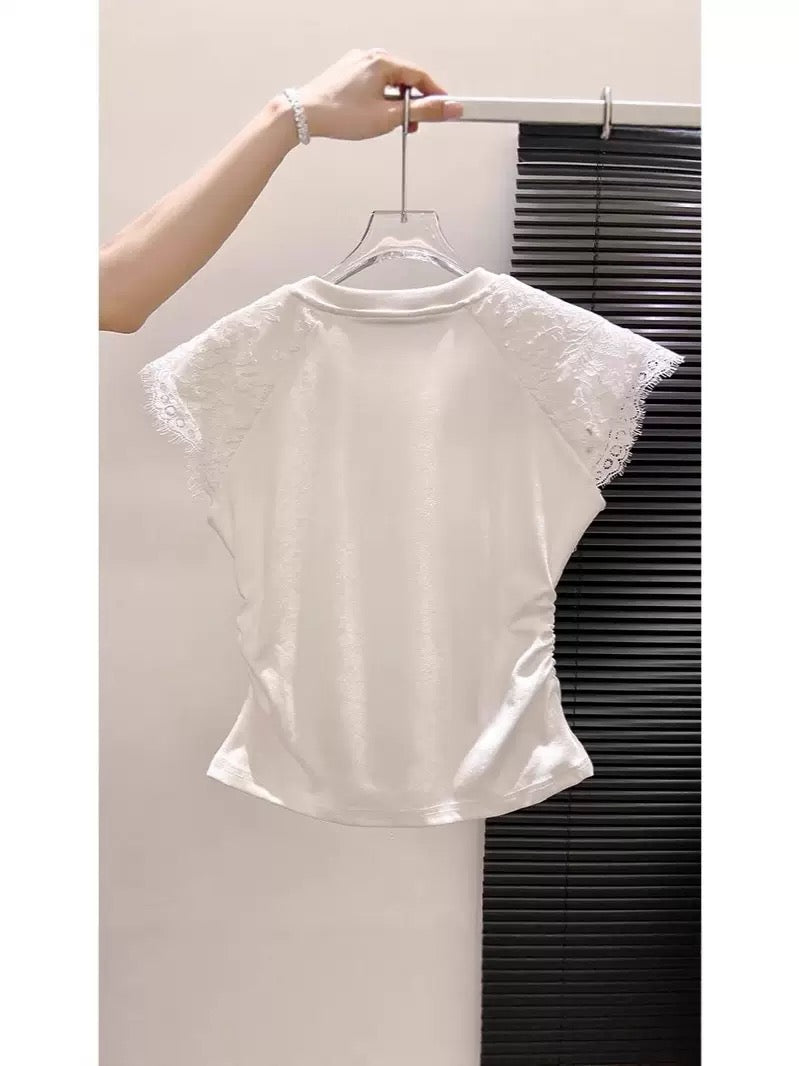 Round Neck Lace T shirt