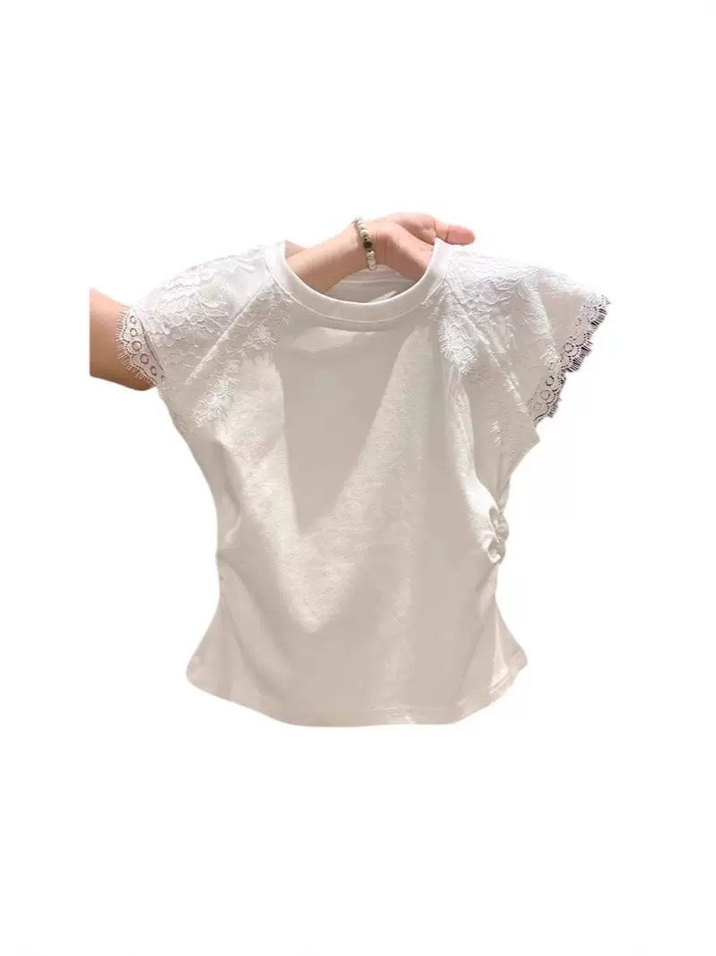 Round Neck Lace T shirt