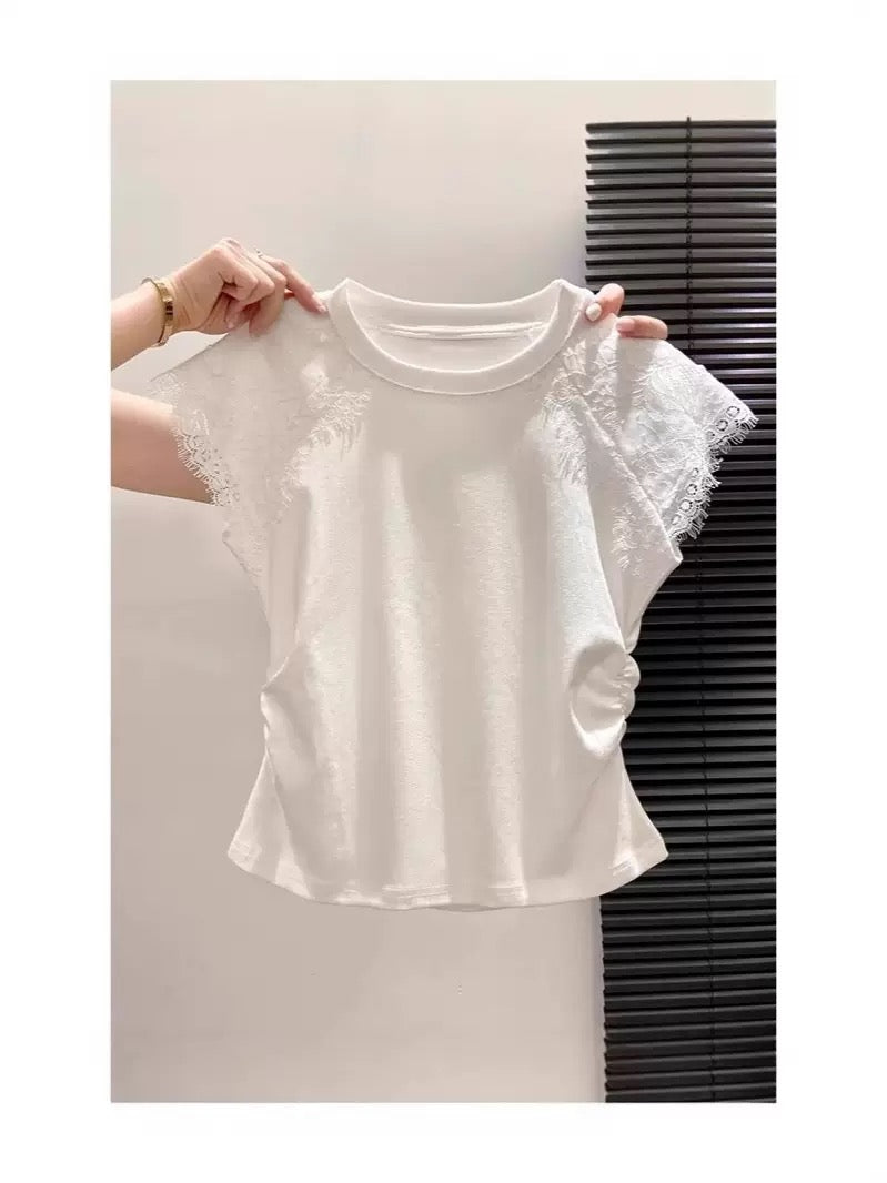Round Neck Lace T shirt
