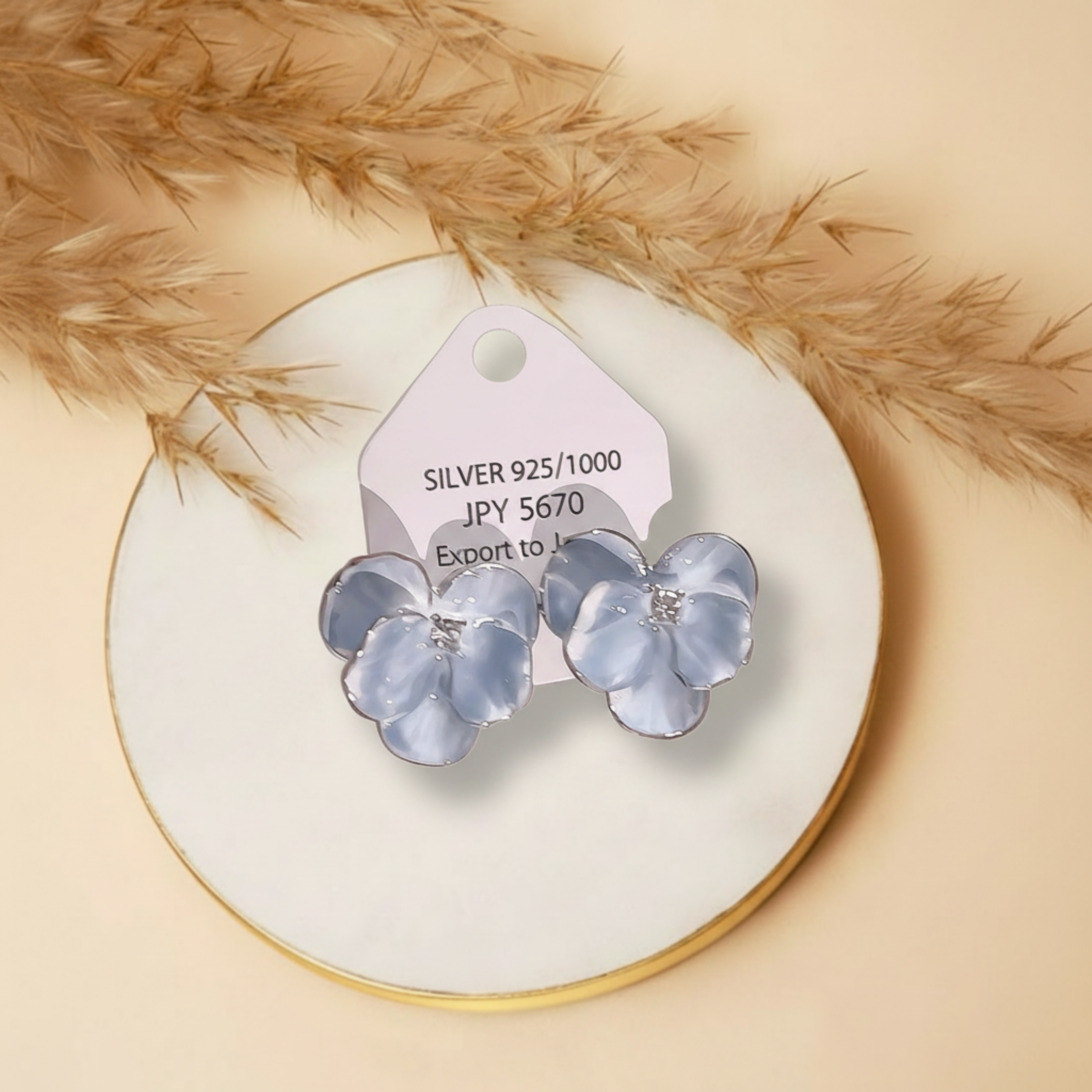 baby blue earrings