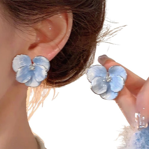 baby blue earrings